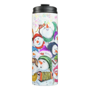 Bouteilles Isothermes Tasse Thermique Bonhomme de Neige de Noël