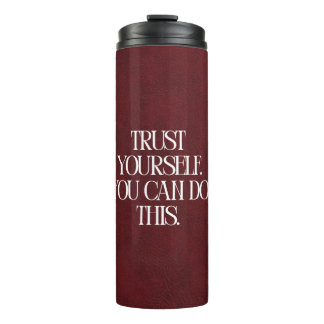 Bouteilles Isothermes Tasse Thermique de Voyage Motivation Marron
