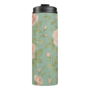 Bouteilles Isothermes Tasse thermique florale vintage