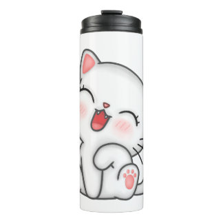 Bouteilles Isothermes Tasse thermique imprimée avec un chaton mignon