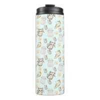 Tasse Thermique Mignon Chatons Kawaii & Motif de P