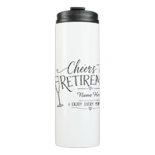 Bouteilles Isothermes Tasse Thermique Personnalisée pour la Retraite ave