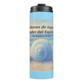 Bouteilles Isothermes Termo caracolas de Mar con Versículo Romanos