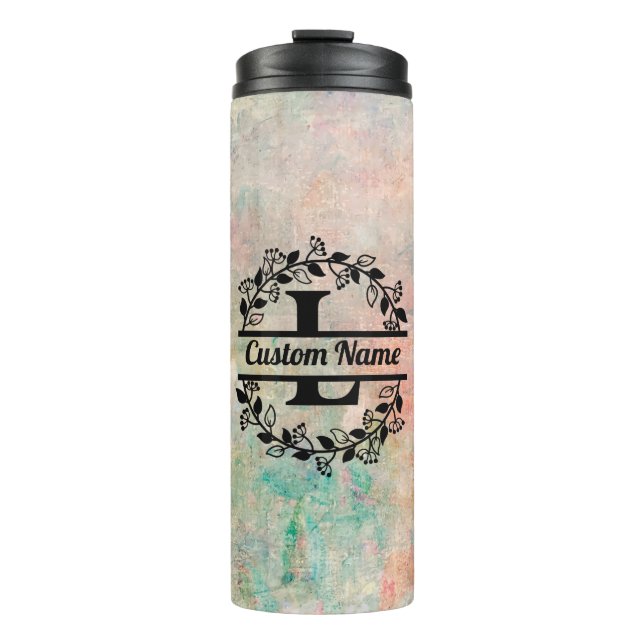 Bouteilles Isothermes Termo L Floral Monogram Letter (Devant)