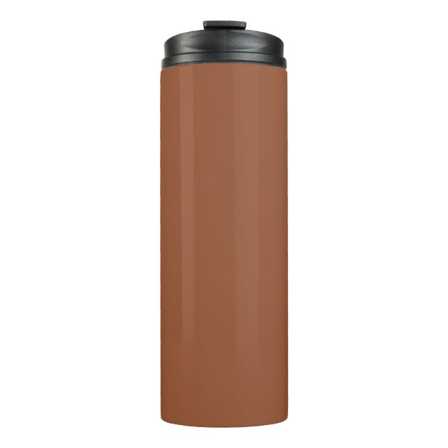 Bouteilles Isothermes Terracotta Burnt Orange couleur solide (Devant)