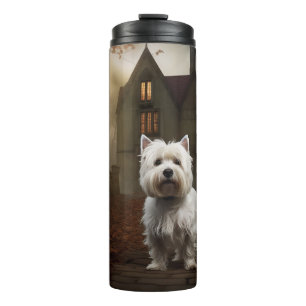 Bouteilles Isothermes Terrier blanc de l'Ouest Highland Halloween effray