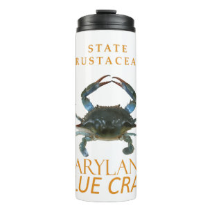Bouteilles Isothermes Territoire du Maryland Crustacé Callinectes sapidu