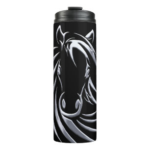 Bouteilles Isothermes Tête de cheval en argent