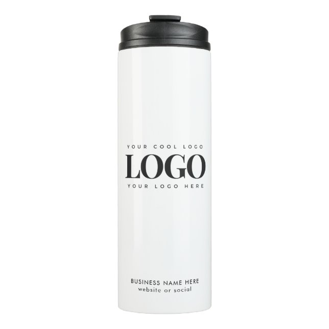 Bouteilles Isothermes Texte du logo de l'entreprise personnalisée (Devant)