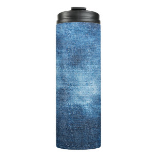 Bouteilles Isothermes Texture des jeans en denim bleu