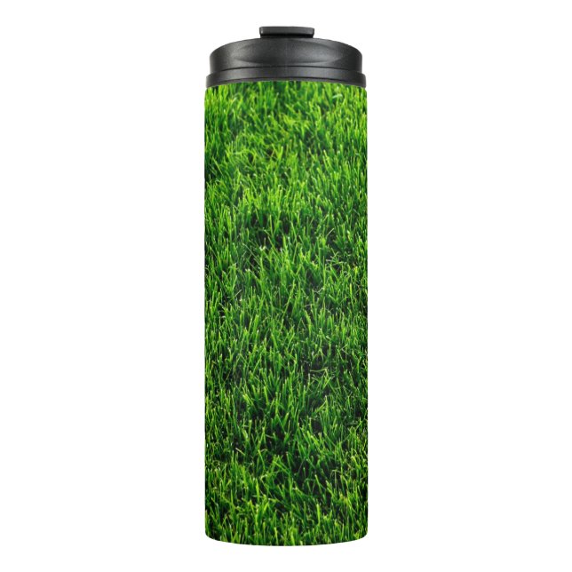 Bouteilles Isothermes Texture d'herbe verte d'un terrain de football (Devant)