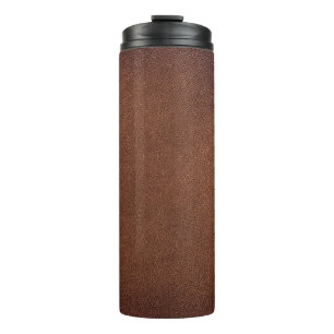 Bouteilles Isothermes Texture en cuir authentique, véritable arrière - p