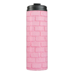 Bouteilles Isothermes Texture murale arrière - plan en brique rose paste