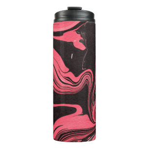 Bouteilles Isothermes Textures de papier rouge en marbre sur blanc ba