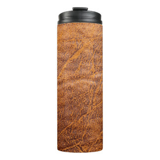 Bouteilles Isothermes Texturetexation en cuir marron naturel, cuir, ski