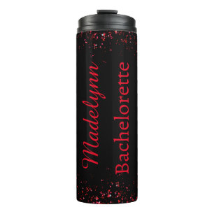 Bouteilles Isothermes Therma de femme de chambre personnalisée noire et 