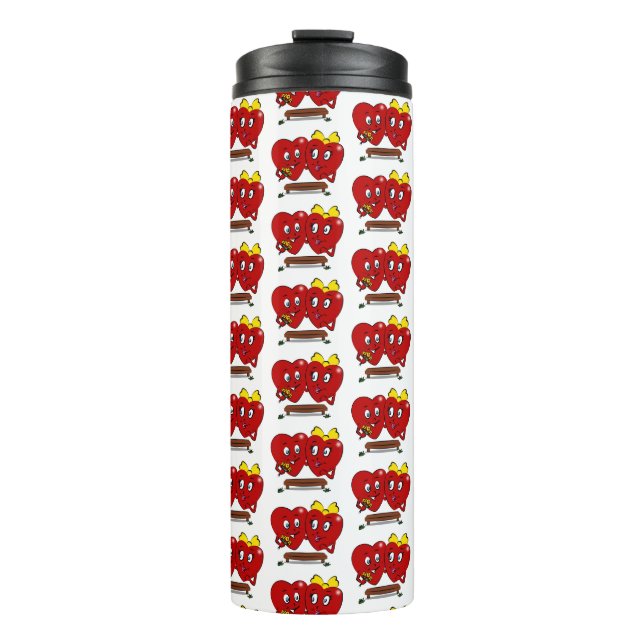 Bouteilles Isothermes Thermal Tumbler Couple Red Hearts (Devant)