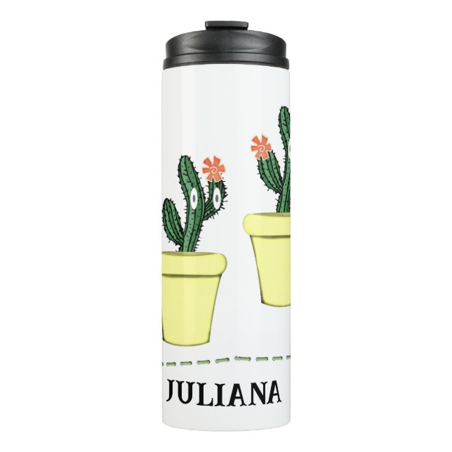 Bouteilles Isothermes Thermal Tumbler Floral Cactus (Devant)