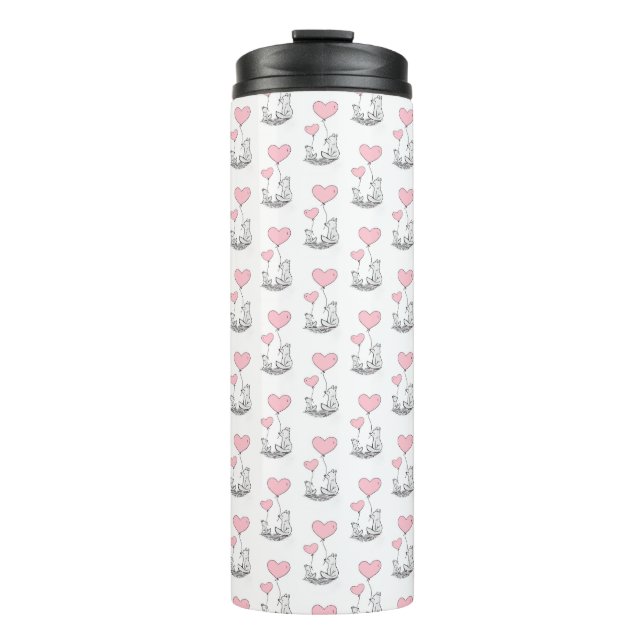 Bouteilles Isothermes Thermal Tumbler Foxy Pink Hearts (Devant)