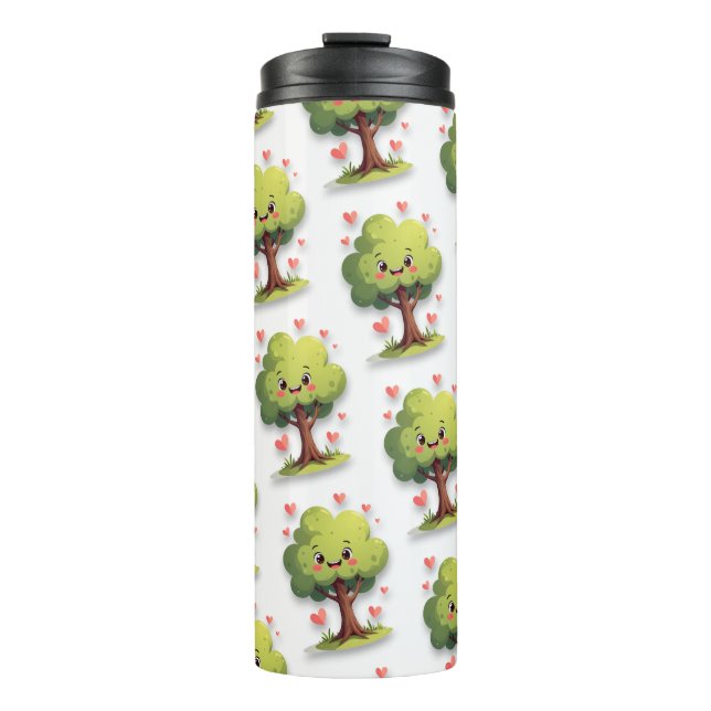 Bouteilles Isothermes Thermal Tumbler Tree Red Hearts  (Devant)
