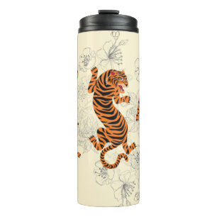 Bouteilles Isothermes Tigers style art japonais 