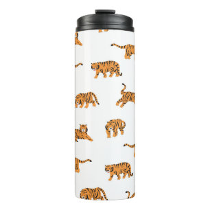 Bouteilles Isothermes Tigre japonais : Doodle Vintage sans joint