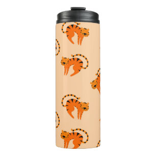 Bouteilles Isothermes Tigres de dessin : Impression Vintage pour enfants