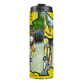 Bouteilles Isothermes Timbre historique des cyclistes de Guinée équatori