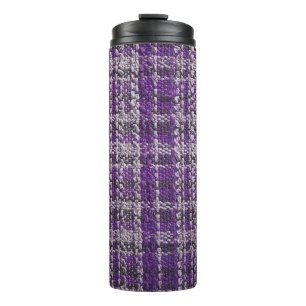 Bouteilles Isothermes Tissu tartan violet : arrière - plan texturé.