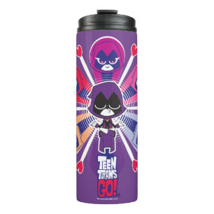 Bouteilles Isothermes Titans Ados, partez !   Emoticlones de Raven