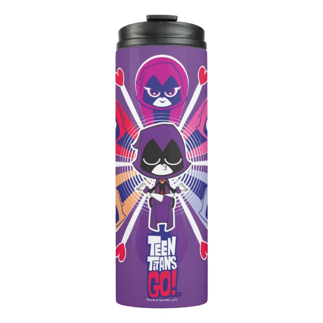 Bouteilles Isothermes Titans Ados, partez ! | Emoticlones de Raven (Devant)