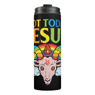 Bouteilles Isothermes Today Not Jesus Satan Goat Satanic Rainbow Satanis