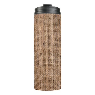 Bouteilles Isothermes Toile Burlap Brown naturel Grange grossier