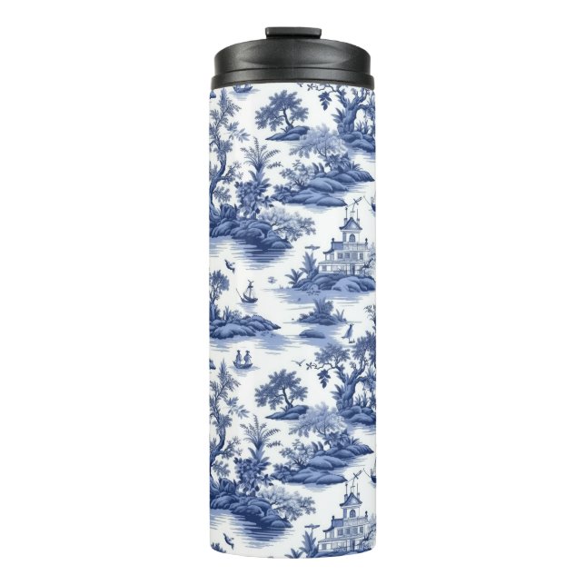 Bouteilles Isothermes Toile (saule bleu) Design (Devant)