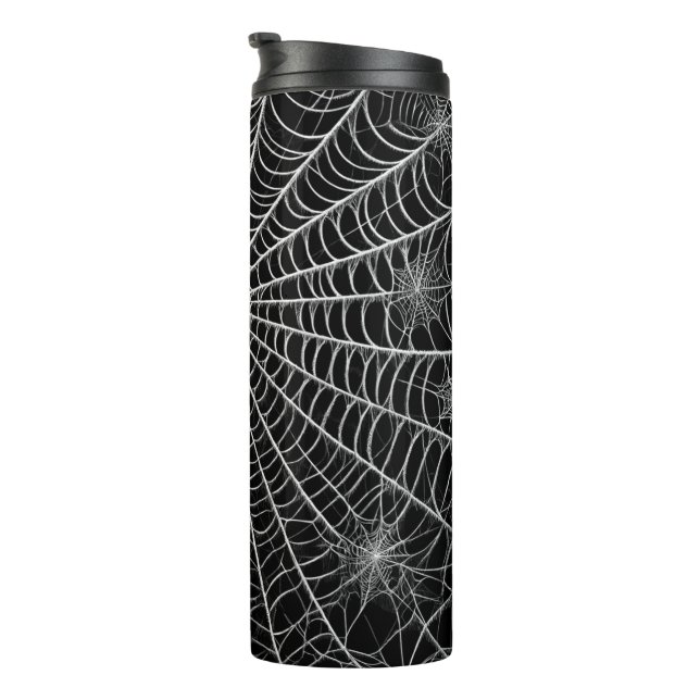 Bouteilles Isothermes Toiles d'araignées noires et blanches Spider Web H (Tourné sur la droite)