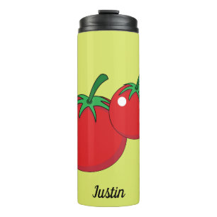 Bouteilles Isothermes Tomate rouge Ajouter votre nom ou votre texte