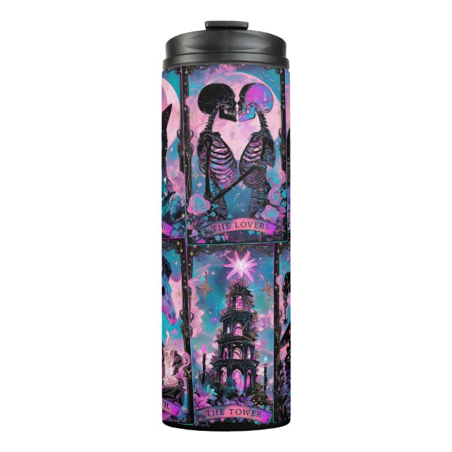 Bouteilles Isothermes Tonneuse Halloween de la carte Tarot (Devant)