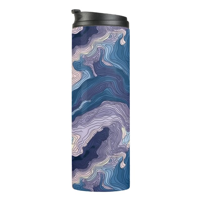 Bouteilles Isothermes Topographie bleue et violette Paruline thermique (Tourné sur la droite)