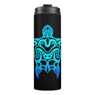 Bouteilles Isothermes Tortue de mer Hawaïenne de la tribu bleu océanique