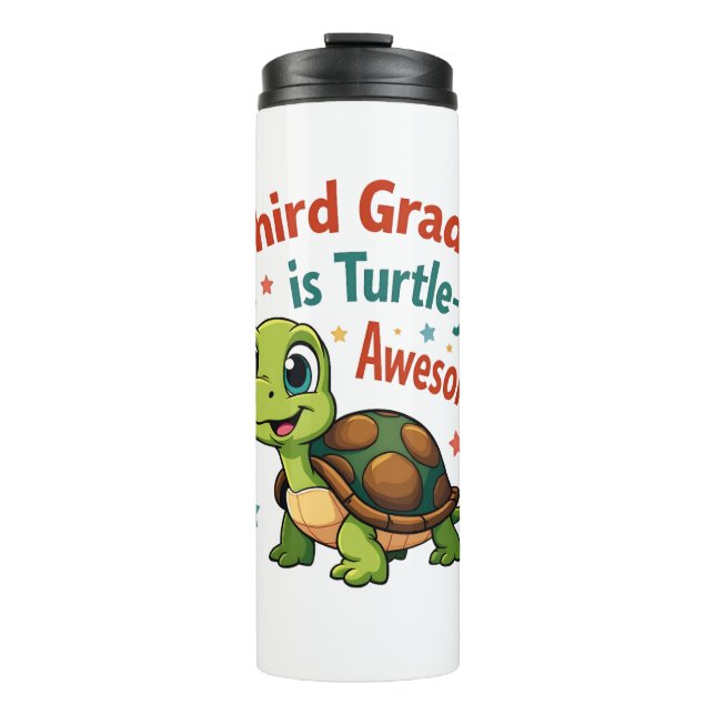 Bouteilles Isothermes Tortue de troisième année Awesome 3e année Retour  (Devant)