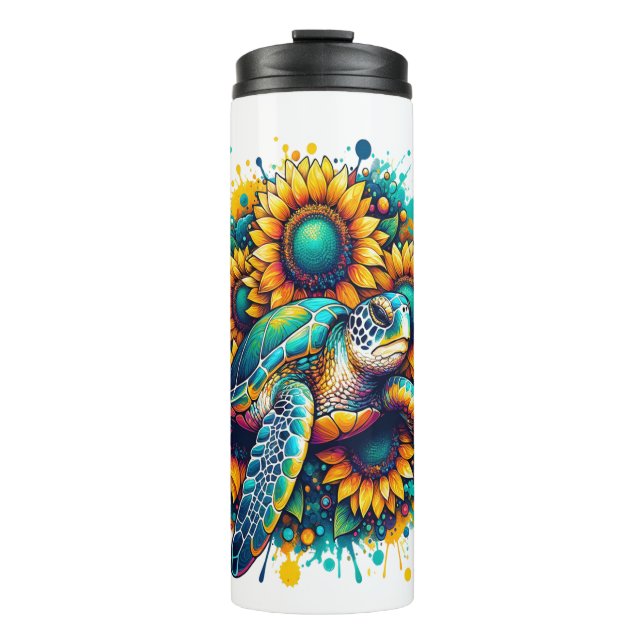 Bouteilles Isothermes Tortue tournesol (Devant)