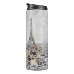 Bouteilles Isothermes Tour Eiffel. Paris, France