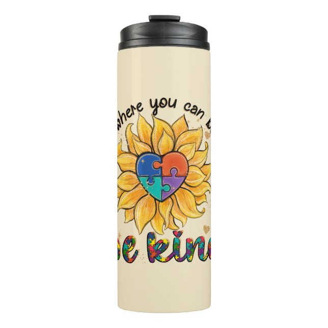 Bouteilles Isothermes Tournesol autiste (Devant)