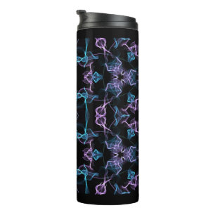 Bouteilles Isothermes Triangle bleu et violet Mandala