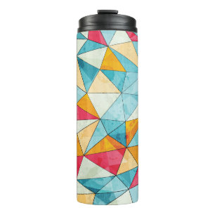 Bouteilles Isothermes Triangles de couleur : Grunge Motif Vintage