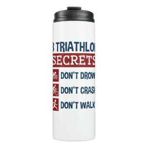 Bouteilles Isothermes Triathlon Funny 3 Secrets Ne pas se noyer Marche d