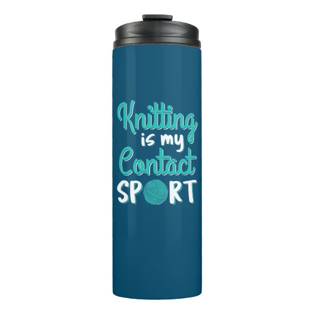Bouteilles Isothermes Tricot Est Mon Contact Sport (Devant)
