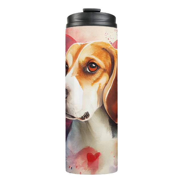 Bouteilles Isothermes Triste Beagle oeil visage (Devant)
