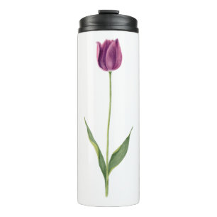 Bouteilles Isothermes Tulipe Violette Élégante Personnalisée