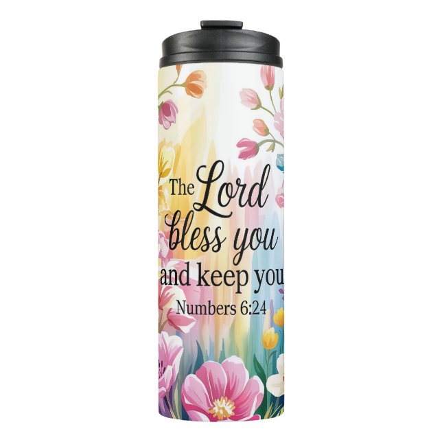 Bouteilles Isothermes Tumbler de Scripture Chrétienne Inspirante (Devant)